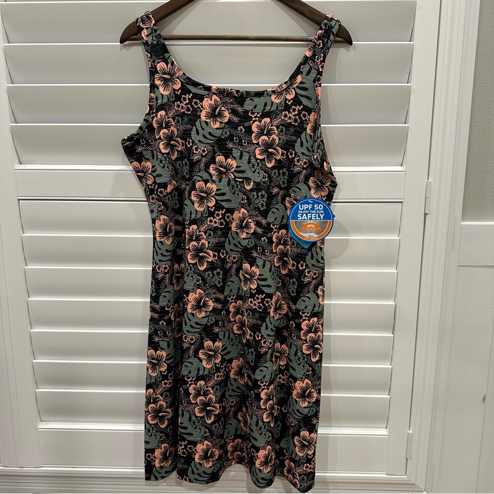 Women’s Columbia Floral Black and orange Women's Dress.